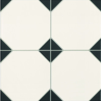 Dlažba Realonda Octagon black 33x33 cm mat OCTAGONBK